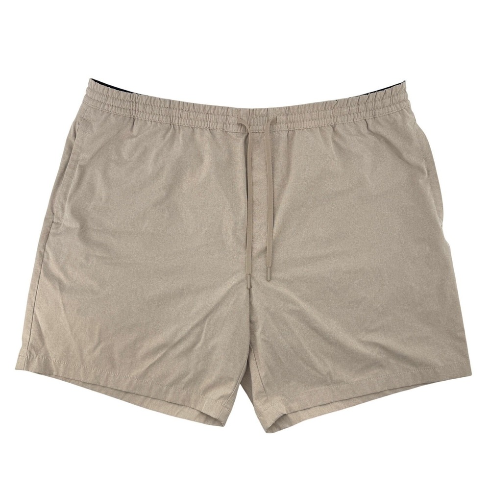 Vineyard Vines Performance On-The-Go Lined 7" Shorts Khaki Men XXL Pockets Comfy